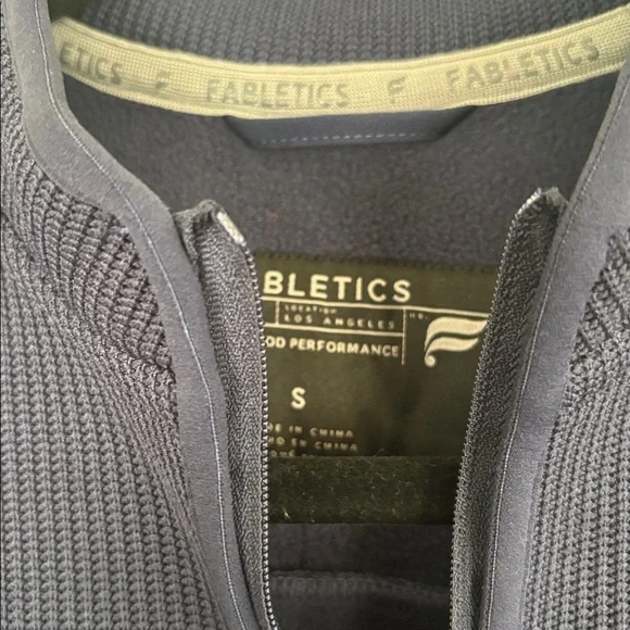 Fabletics Pace Navy Blue Size Small Quarter Zip - Picture 5 of 8
